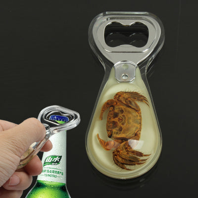 Eye-catching Crab Amber Bottle Opener Bottle Open Tool