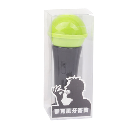 Household Interesting Plastic Microphone Style Toothpick Holder(Green)
