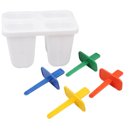 Popsicle Ice Lolly Ice Cream Bar Mold Maker with Four Sticks