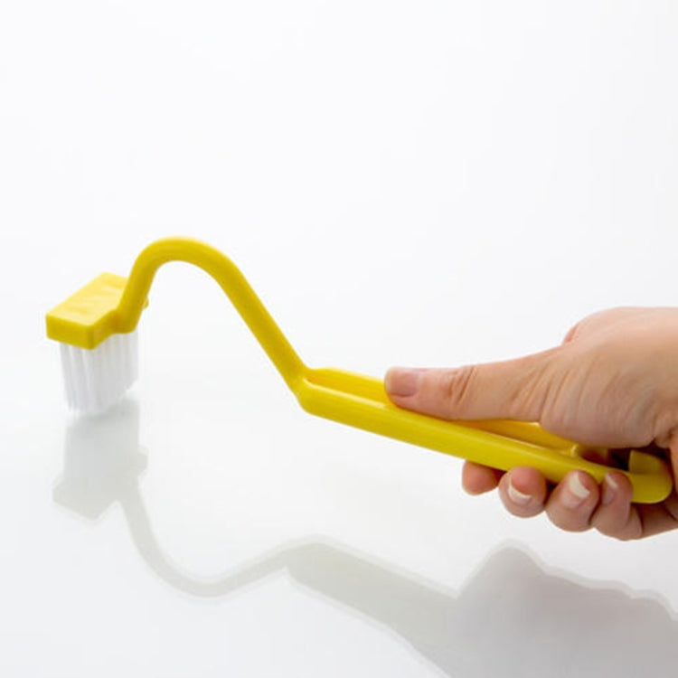 S-shaped Toilet Brush Curved Handle Cleaning Brush Sanitary Cleaning Brush (Random Color Delivery)
