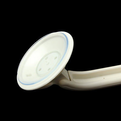 2.5kg Load Plastic Adjustable Suction Cups with 5 Hooks for Bathroom / Kitchen(White)