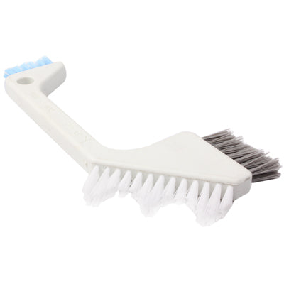 Three-room Bathroom Tile Brush Crevice Brush Floor Brush in Addition to the  Dirt Kitchen Cleaning Brush(White)