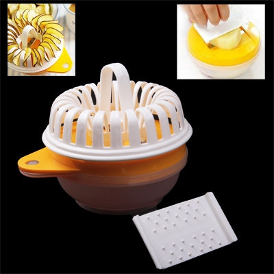 DIY Microwave Oven Baked Potato Chips Homemade Maker Machine Device with Slicer & Plate