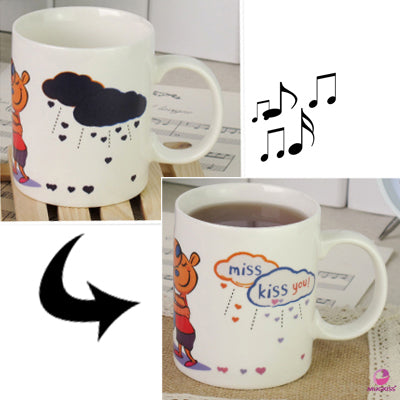 Heat Sensitive Color Changing Coffee Mug/ Cup with Music