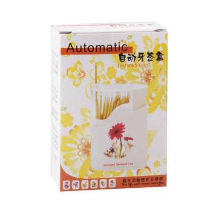 Plastic Automatic Toothpick Stand Toothpick Container Toothpick Dispenser (Random Color Delivery)