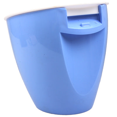 Fashionable Mini Plastic Sundries Garbage Pail Barrel Rubbish Can(Blue)
