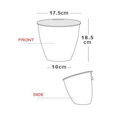 Fashionable Mini Plastic Sundries Garbage Pail Barrel Rubbish Can(Blue)