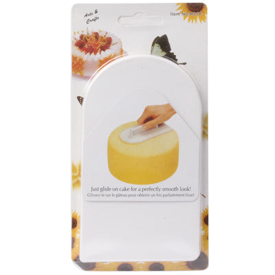 White Easy flow Cake Decorating Icing Smoother Polisher Fondant Sugarcraft Kitchen Tool with Handle(White)