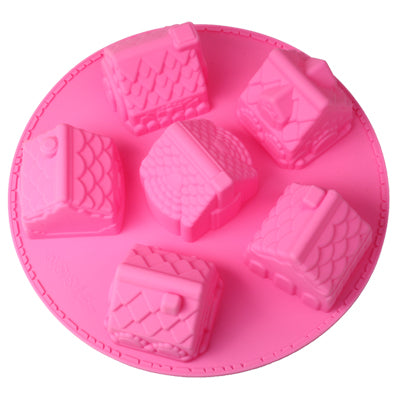 Cute House Style Silica Gel Fondant Cake Mold (Random Color Delivery)
