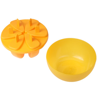 Orange Style Popsicle Ice Lolly Ice Cream Bar Mold Maker with Six Sticks (Random Color Delivery)