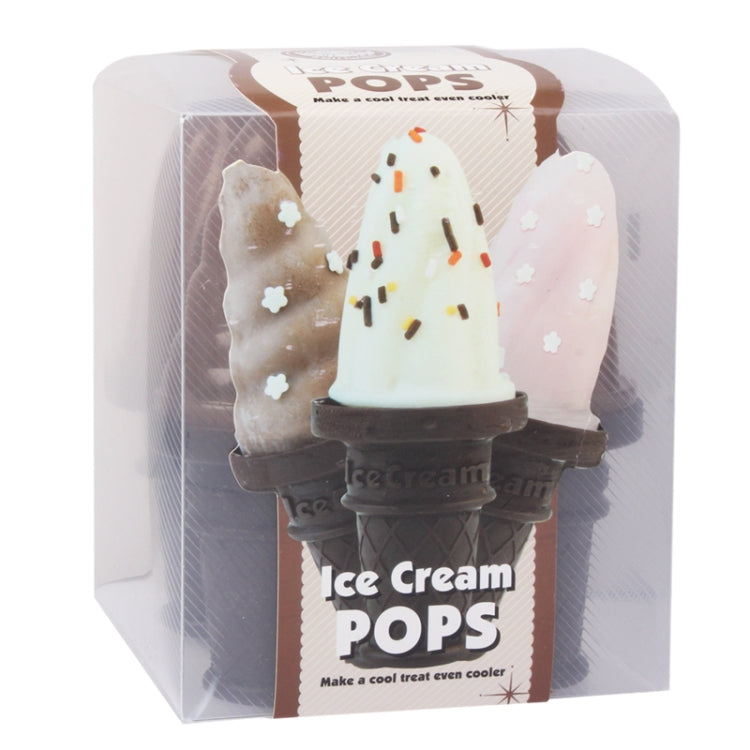 4 in 1 Ice Cream Pop Molds(Brown)