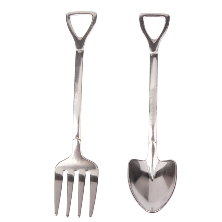 Creative Shovel Shaped Spoon + Fork