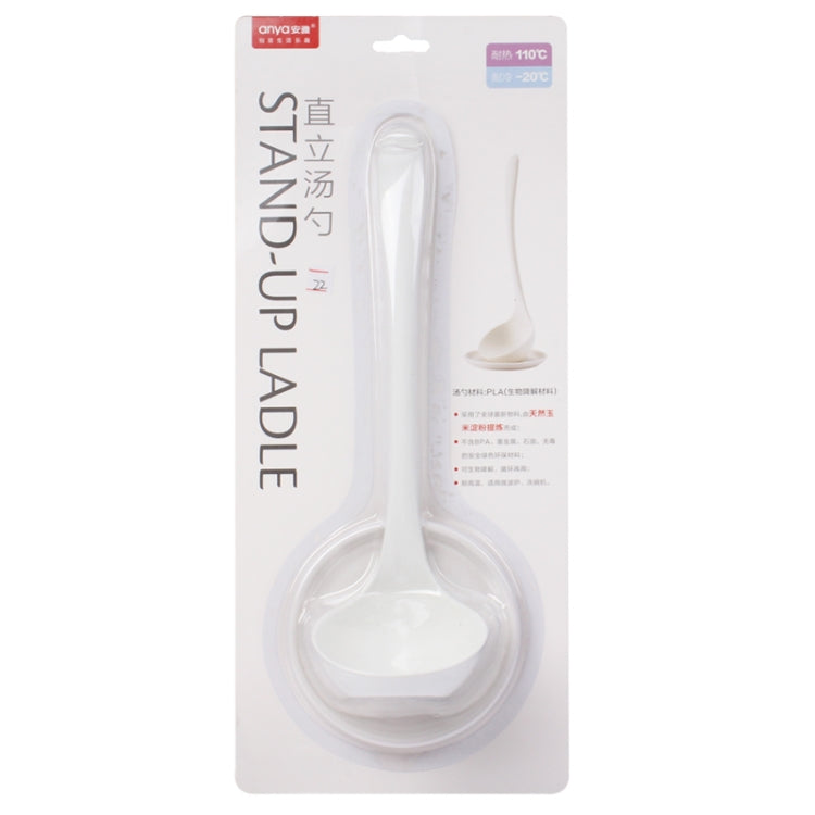 Biodegradable Stand-up Soup Ladle with Tray