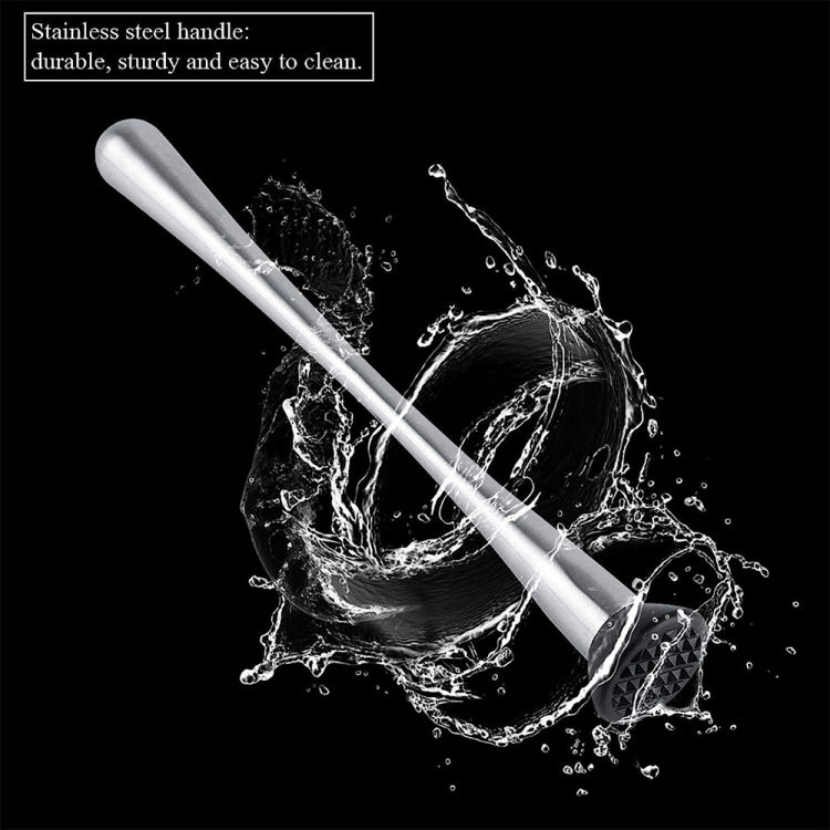 Stainless Steel Ice Pick Muddler(Silver)