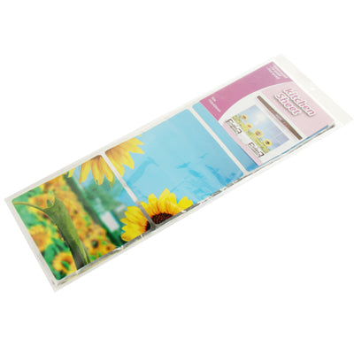 Sunflower Style Aluminum Foil Kitchen Sheet Sticker / Kitchen Oil Pollution Prevention Wall Sticker, Size: 75 x 45cm