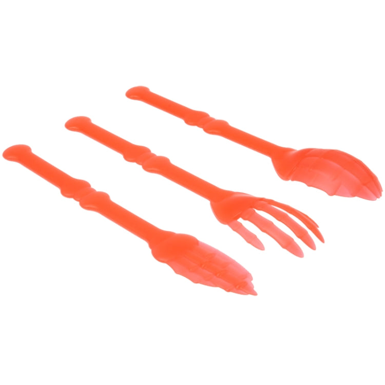 Bone-shaped Plastic Cutlery Set for Children