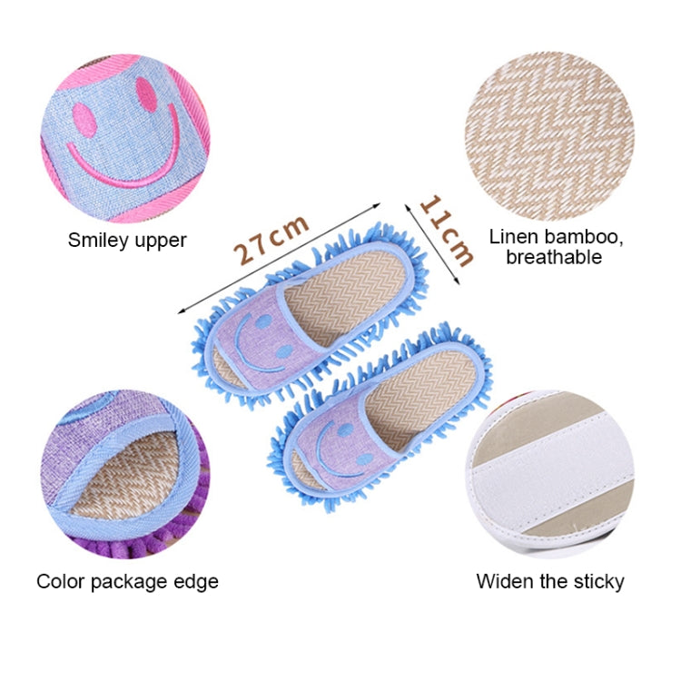 Multifunction Cleaning Slipper Cover Mop Floor Clean Shoes Covers, A Pair (Random Color Delivery)