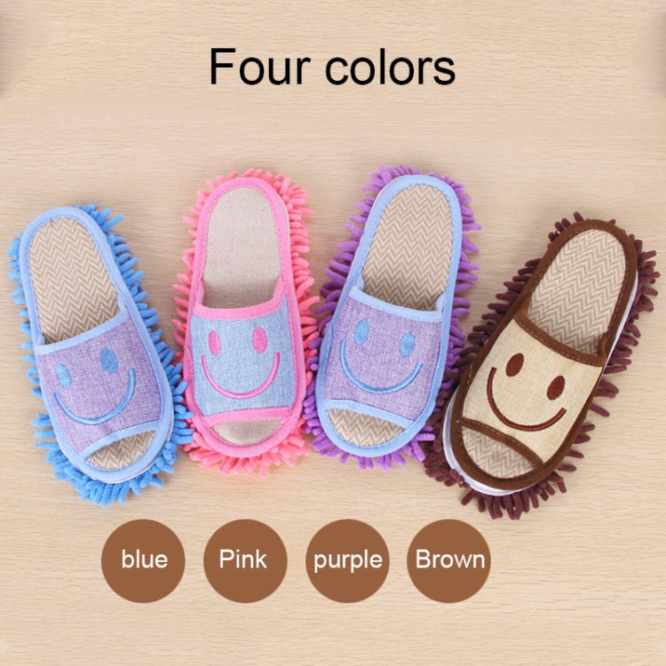 Multifunction Cleaning Slipper Cover Mop Floor Clean Shoes Covers, A Pair (Random Color Delivery)