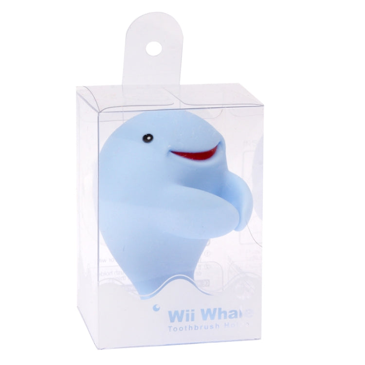 Dolphin Shaped Toothbrush Cover Toothbrush Case with Suckers(Blue)