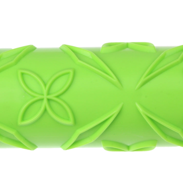 Patterned Fondant Rolling Pin / Embossing Rolling Pin Stick Cake Cookie Mold Tool (Length: 36.5cm)(Green)