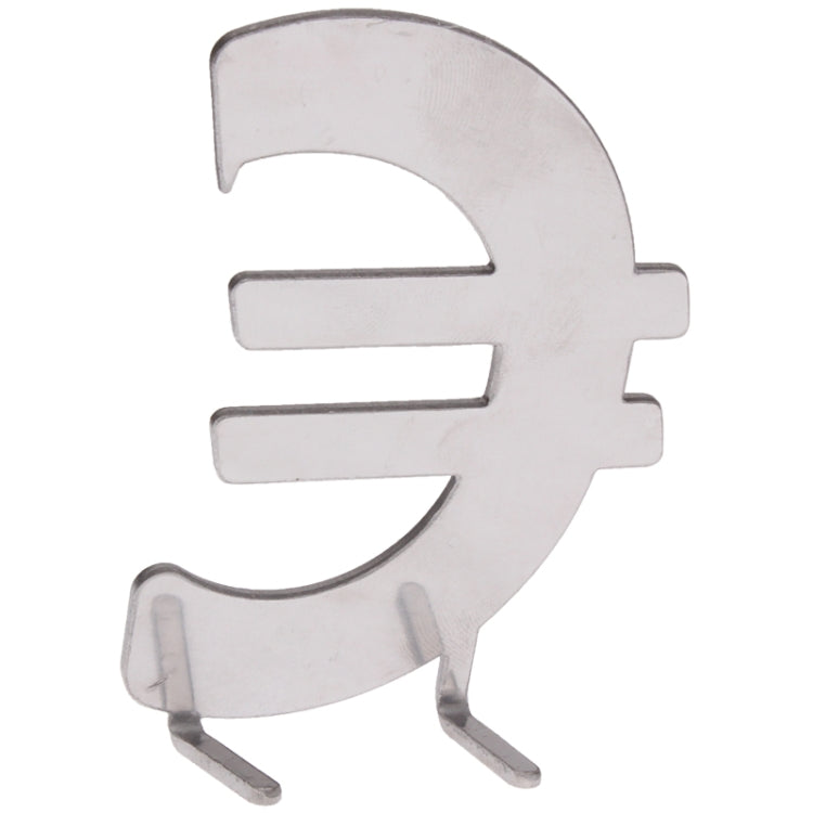 Euro Symbol Style Stainless Steel Bottle Opener