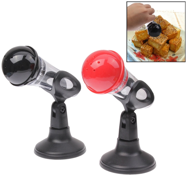 2 PCS Creative Microphone Shape Condiment Bottles / Salt Pepper Shakers