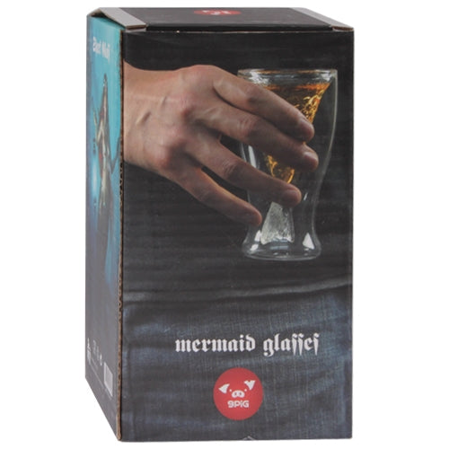 Fashion Novelty Double Layer Mermaid Style Drinking Glass Cup, Capacity: 100ml