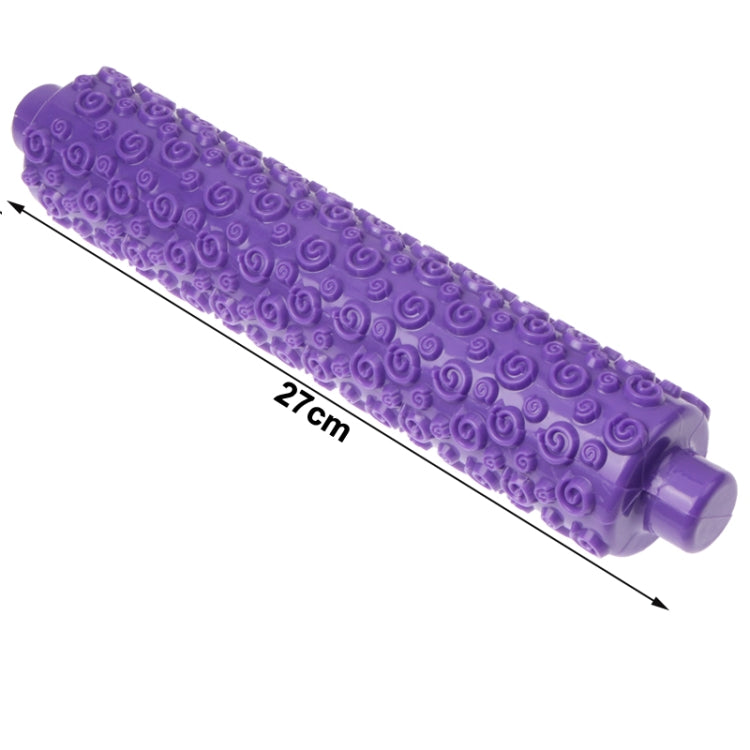 Swirl Pattern Fondant Rolling Pin / Embossing Rolling Pin Stick Cake Cookie Mold Tool (Length: 27cm)(Purple)