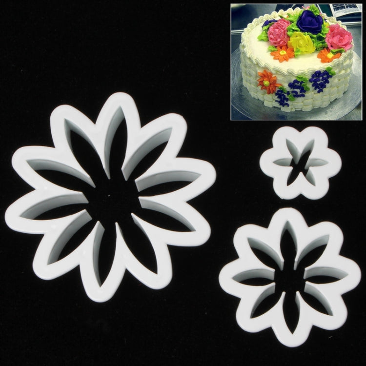 Daisy Shape Food Processing Machine for Soft Biscuit Machine / Cake Biscuit Moulds (3pcs in one packaging, the price is for 3pcs)