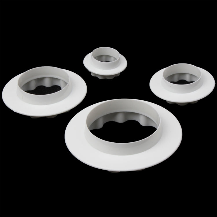 Double Sided Round & Wavy Edge Food Processing Machine for Soft Biscuit Machine / Cake Biscuit Moulds (4pcs in one packaging, the price is for 4pcs)