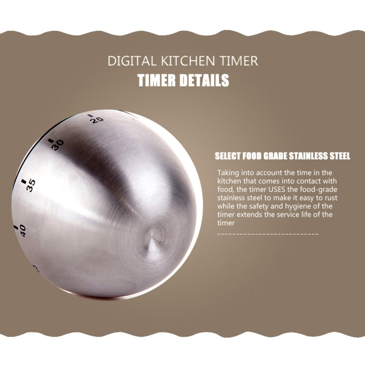 Fashion Apple Shape Stainless Steel Convenient Timer(Grey)