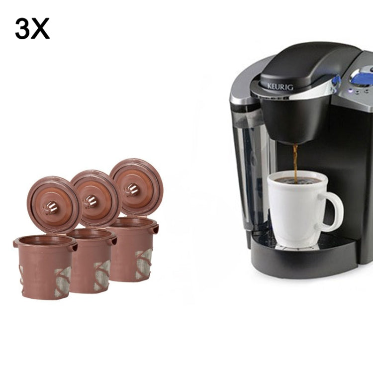 3 PCS Reusable Coffee Capsule Refillable Compatible Coffee Filter Baskets