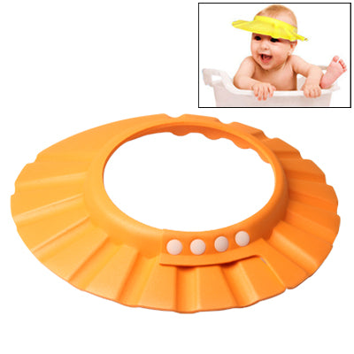 High Quality Kids Shower Hat Hair Wash Hat Shampoo Shower Cap(Orange)