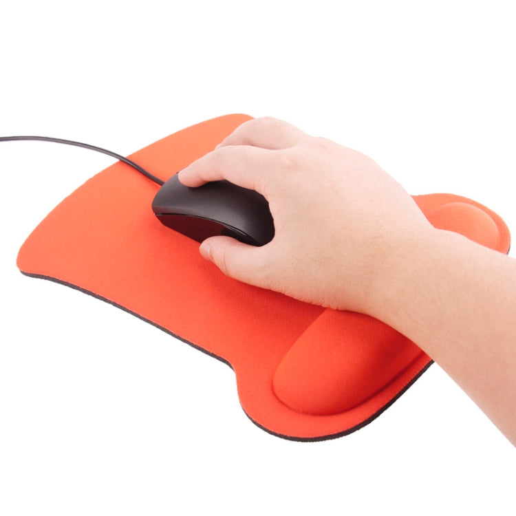 Ax Shape Ultra Slim PVC & Cloth and Sponge Wrist Supporter Mouse Pad