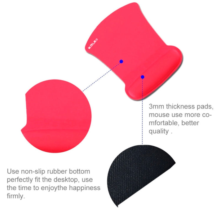 Ax Shape Ultra Slim PVC & Cloth and Sponge Wrist Supporter Mouse Pad