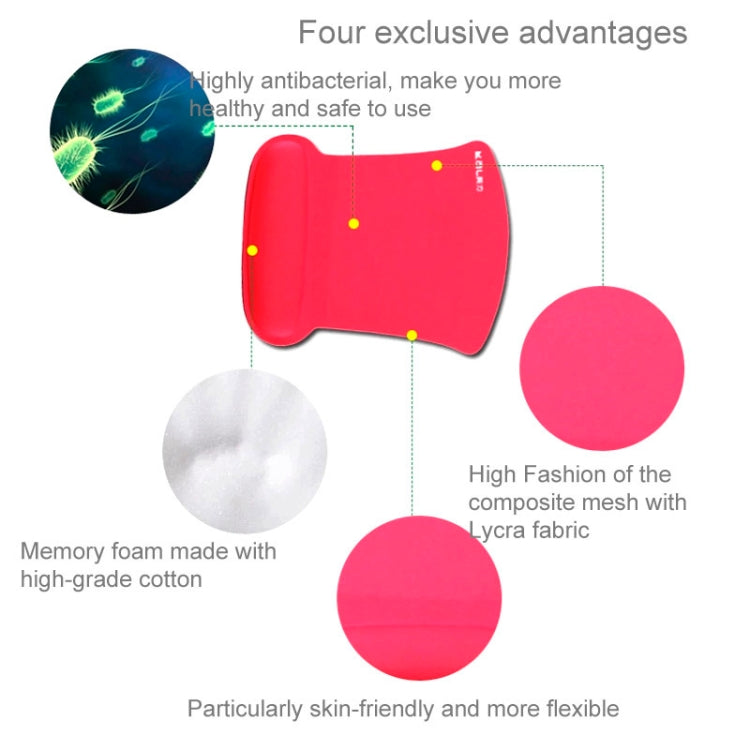 Ax Shape Ultra Slim PVC & Cloth and Sponge Wrist Supporter Mouse Pad