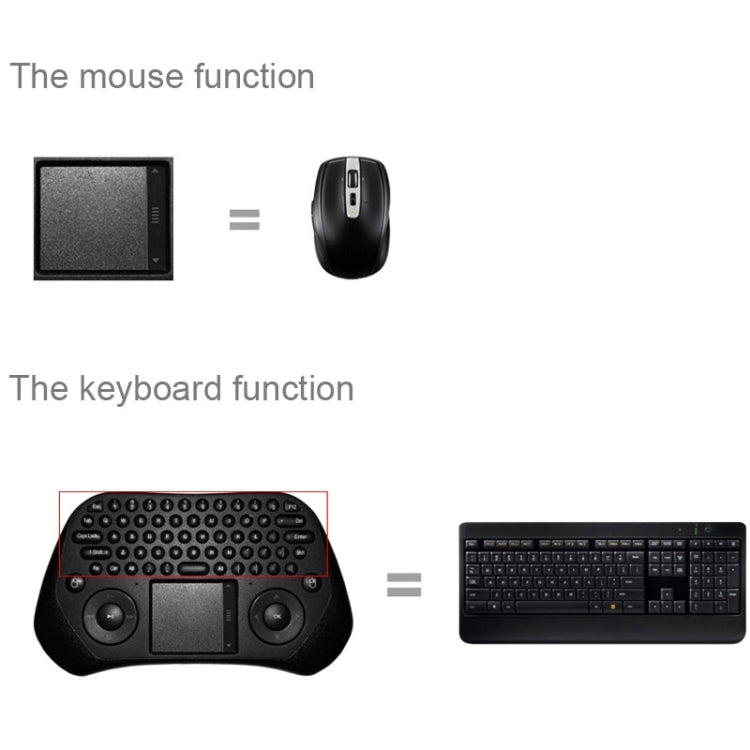 MEASY GP800 Wireless Keyboard Smart Remote Air Mouse for TV BOX /  Laptop / Tablet PC / Mini PC(Black)