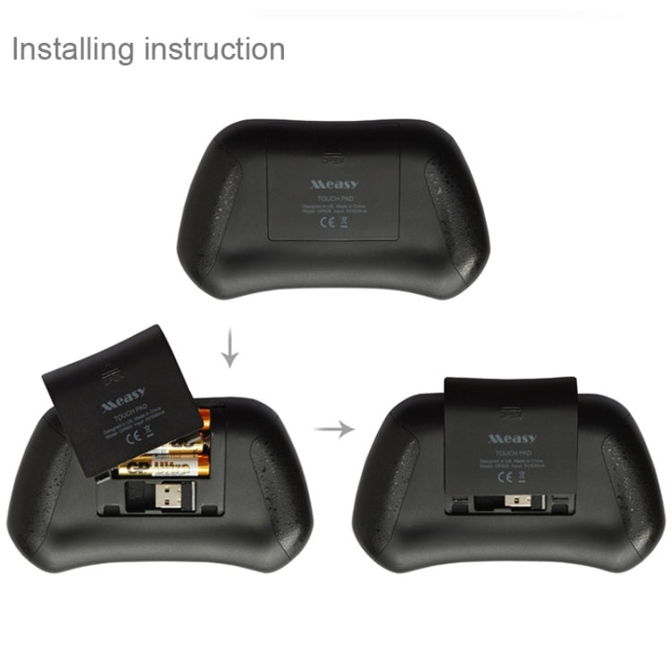 MEASY GP800 Wireless Keyboard Smart Remote Air Mouse for TV BOX /  Laptop / Tablet PC / Mini PC(Black)