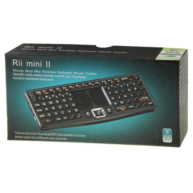 Handheld Keyboard 2.4G Wireless Keyboard With Touchpad Mouse for PC Notebook Smart Google TV Box(Black)