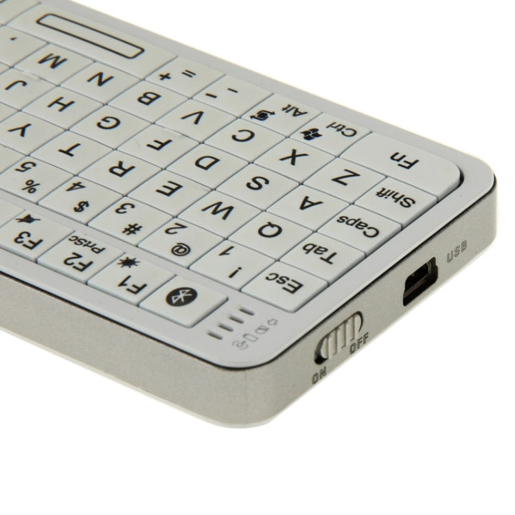 Handheld Bluetooth Keyboard With Touchpad Mouse & IR Remote for PC Notebook Smart Google TV Box(White)