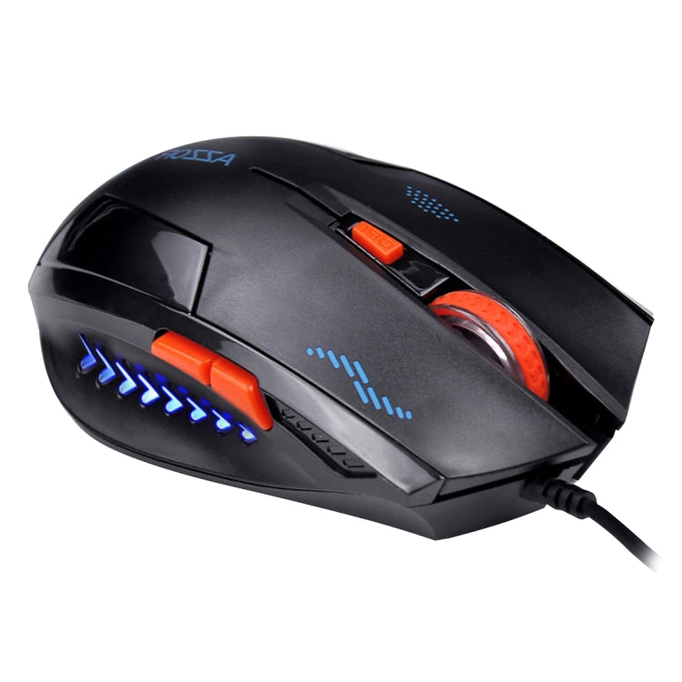 Azzor Fabulous X3 USB 6 Buttons Wired 2400DPI Optical Gaming Mouse for Computer PC Laptop