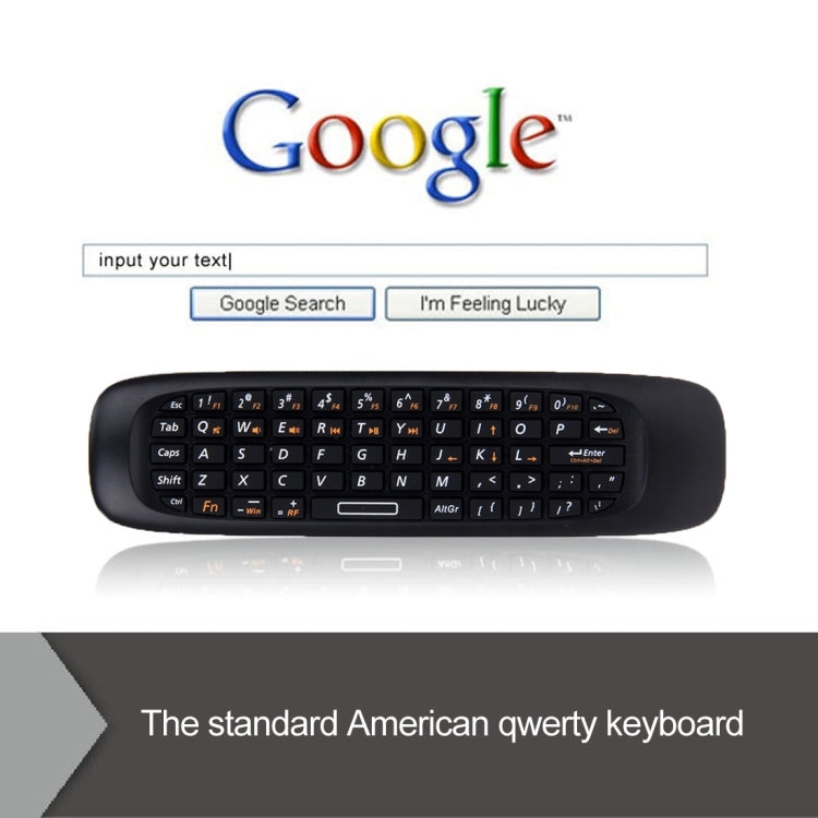 WS-505F Air Mouse Rechargeable Wireless Keyboard Qwerty with Touchpad for Mini PC / Android TV Box / Smart Box
