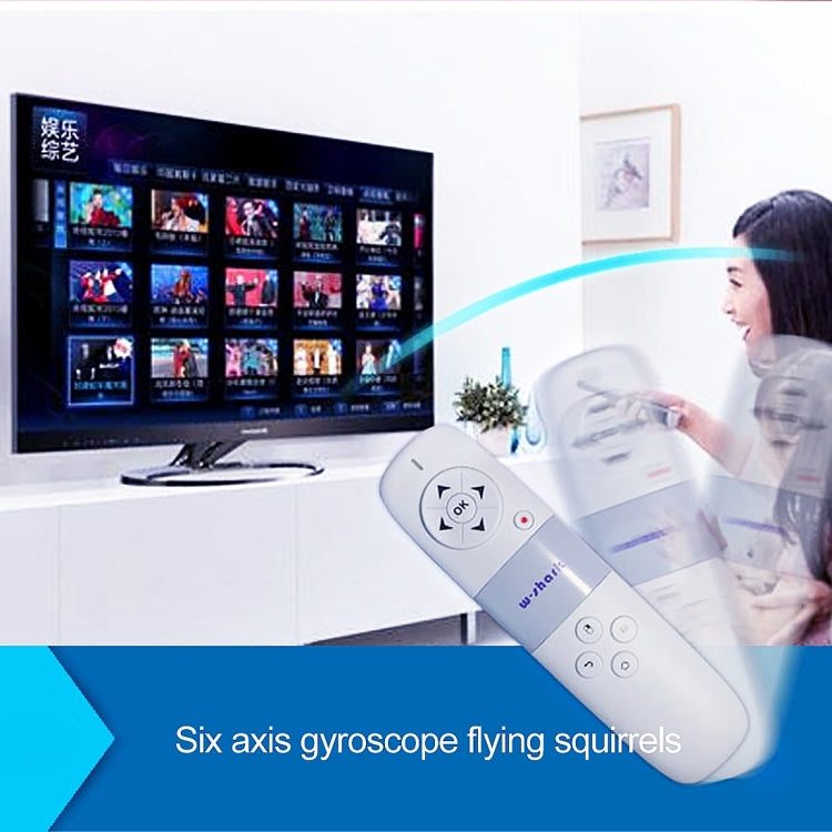 WS-505F Air Mouse Rechargeable Wireless Keyboard Qwerty with Touchpad for Mini PC / Android TV Box / Smart Box