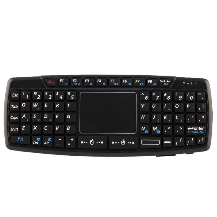 KB-168 2.4G Ultra Mini Air Mouse Wireless Keyboard with Touchpad(Black)