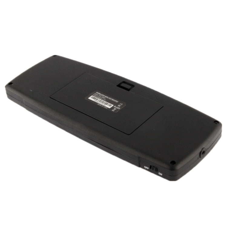 KB-168 2.4G Ultra Mini Air Mouse Wireless Keyboard with Touchpad(Black)