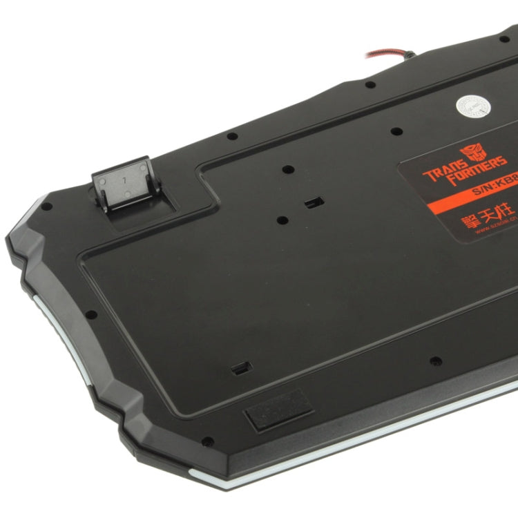 Aula Transformers Series Optimus Prime Pattern Wired USB Multi-media Silent / Non-slip Game Keyboard with Colorful Backlight