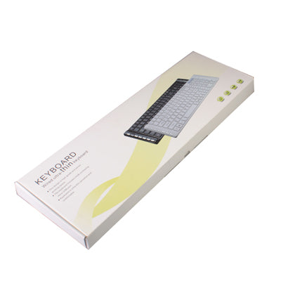 Multimedia Wired Ultra-Thin Keyboard with Keyboard Cover Protector Skin