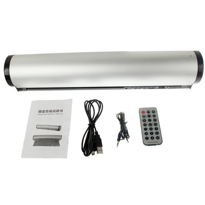 Rotatable Folding Keyboard with Speaker, Support Storage Disk: SD / TF / Flash disk and Support Computer / Mobile phone / MP3 / MP4, Size: 76(DIA) x 435(H)mm