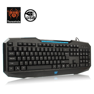 Aula Series 110 Keys High-end Wired Gaming Keyboard with 6 x Replacement Key & Gold-plated USB Port(Black)