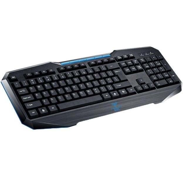 Aula Series 110 Keys High-end Wired Gaming Keyboard with 6 x Replacement Key & Gold-plated USB Port(Black)